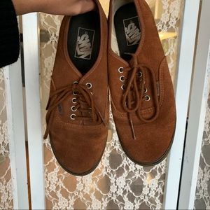 Leather Vans (NEVER WORN)